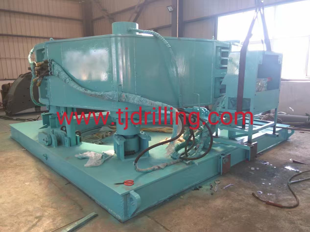 3000mm Hydraulic Casing Puller with Diesel Engine Power Pack for Pull out Secant Pile Double Wall Casing for Bored Pile 