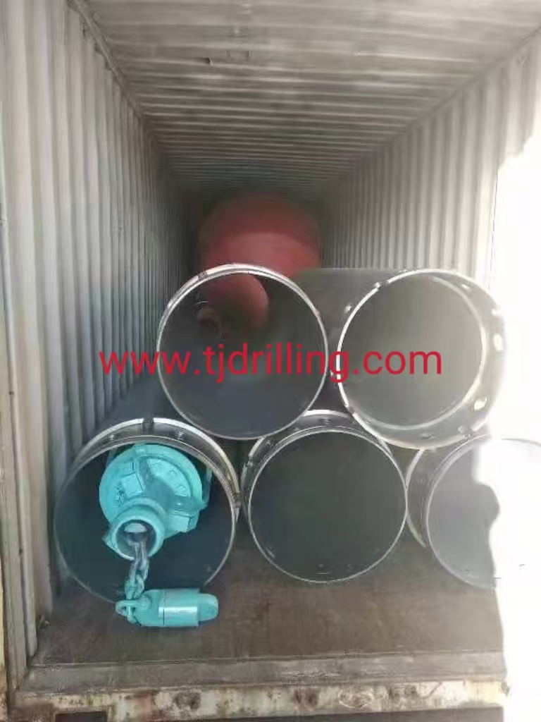 800mm forge joint double wall casing with bauer-screw joint used on bauer-bg36 rotary drill rig for cased bored pile fou