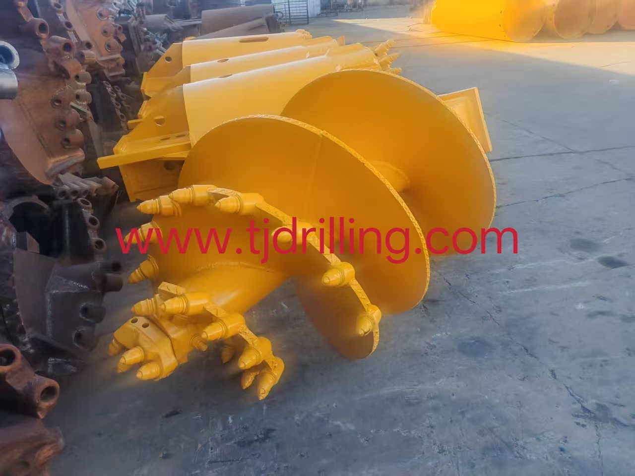 10000 mm Double cut Conical Rock Auger used for liebherr-lb28  drill rig for bored pile foundation work
