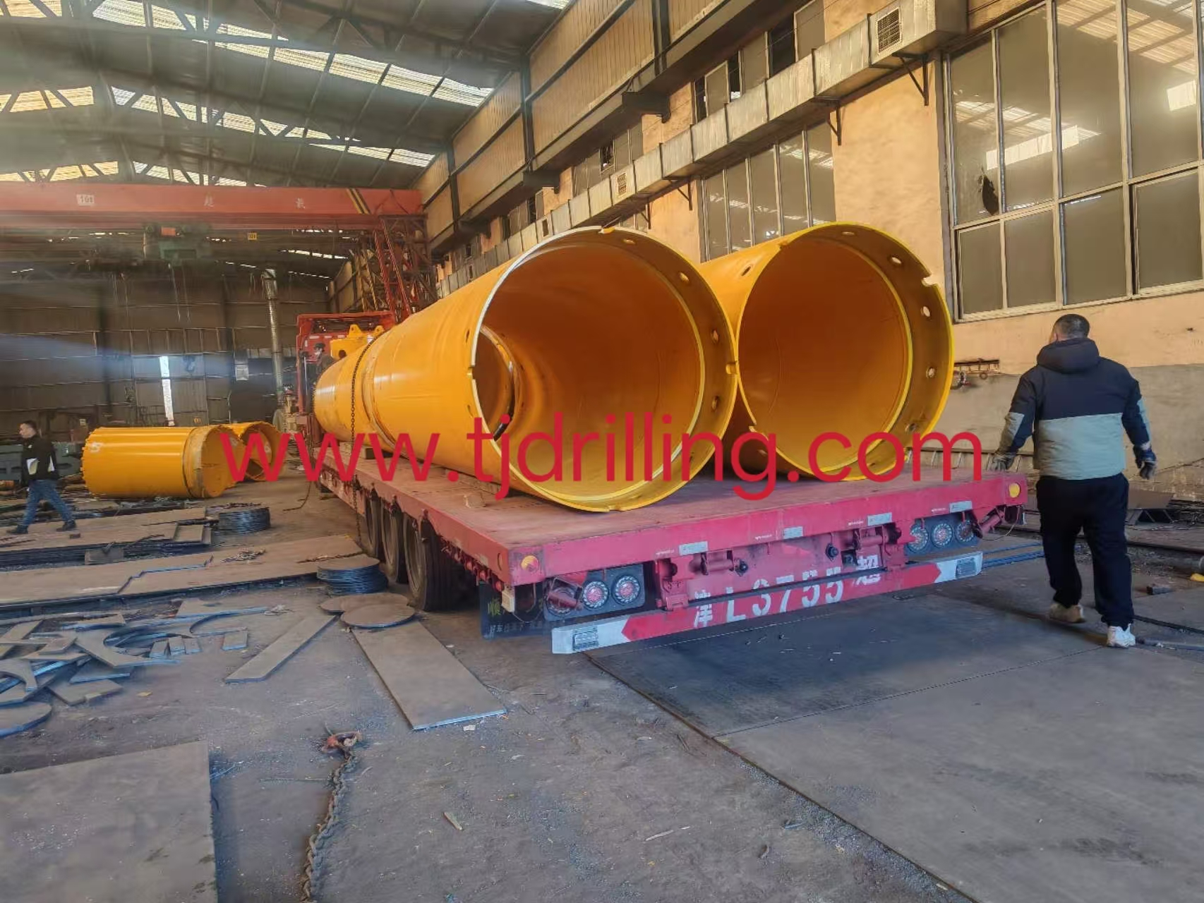 1500mm forge joint double wall casing used for liebherr-lb28 rig for cased bored pile