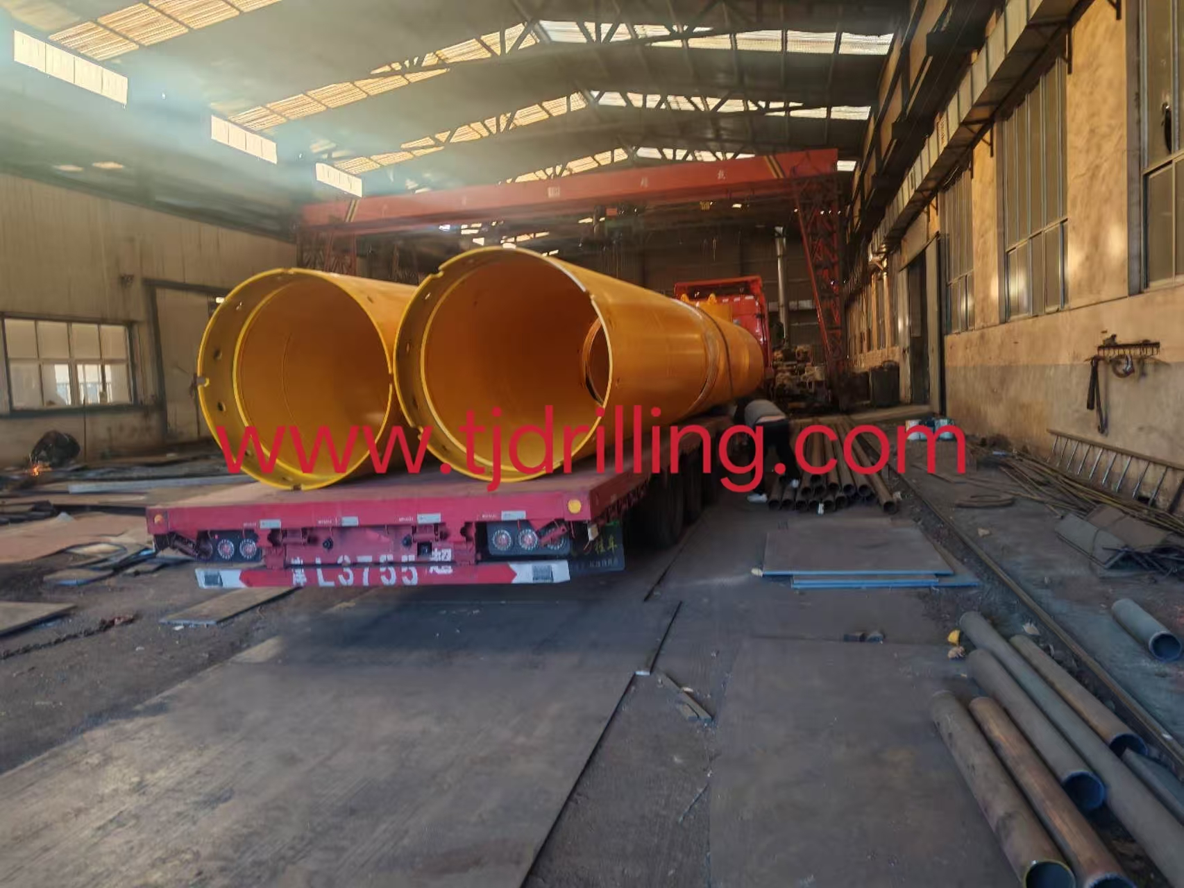 1500mm double wall casing 25CrMO forge joint used on liebherr-lb24 rig for cased bored pile foundation work