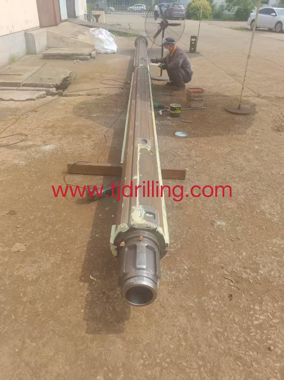 cfa kelly extension rod od419mm 8m length with cfa connector 368mm used on bauer- bg33 cfa auger drill rig