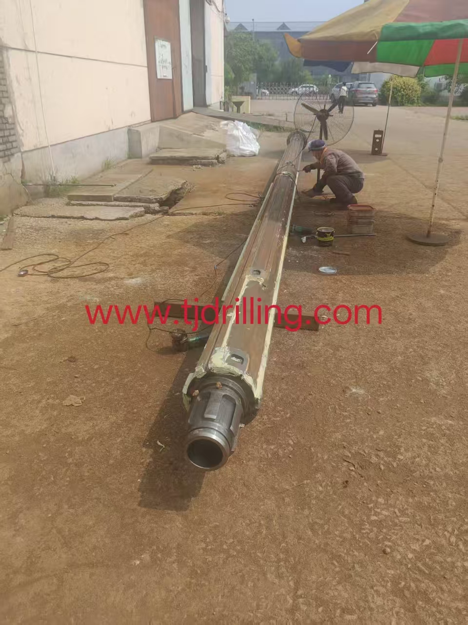 cfa kelly extension rod od368mm 6m length with cfa connector 254mm used on bauer-bg24 cfa drill rig