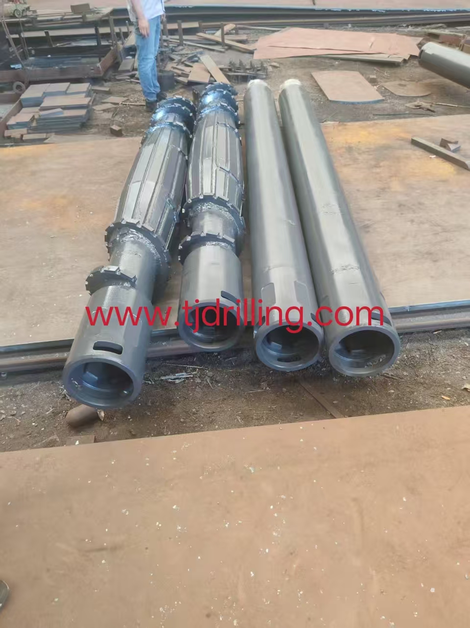 300mm Full Displacement Pile Auger with Bg28 Cfa Connector 254mm Match Bauer-Bg28 Drill Rig for Full Displacement Pile