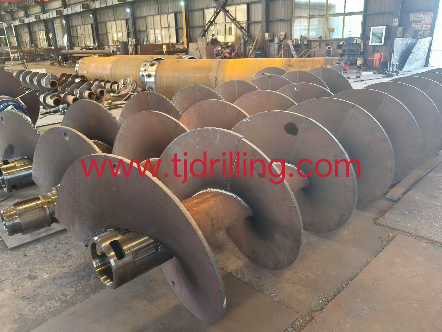 600mm cfa auger with cfa coupling 254mm match bauer- bg28 drill rig for Continuous flight pile