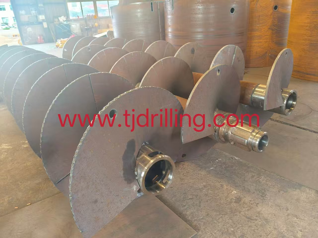 800mm Cfa Auger with Bauer-Bg 254mm Cfa Connector Match Bauer- Bg24 Drill Rig for Continuous Flight Pile