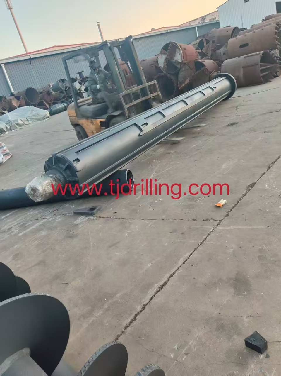 cfa kelly extension sleeve od368mm 8m length with cfa coupling hex200 match casagrande b170 drill rig